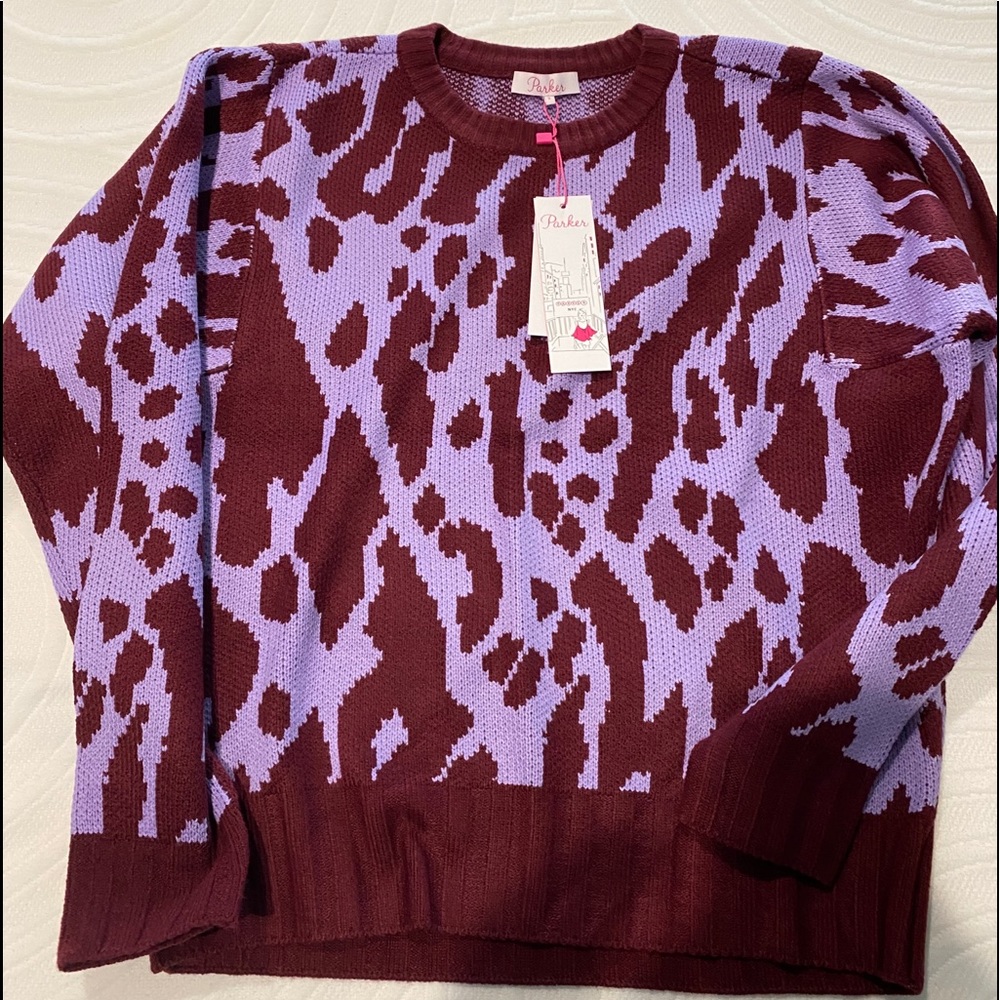 Zebra print sweater